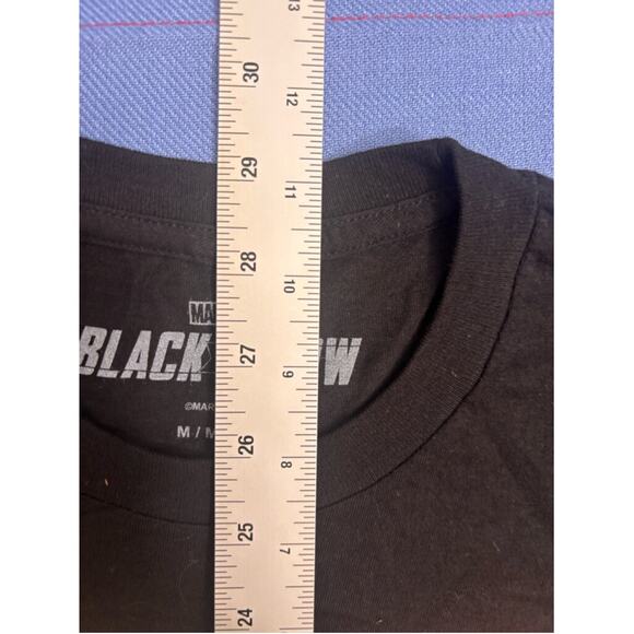 Men's Marvel Black Widow T-shirt, Size M, Black - Picture 5 of 9